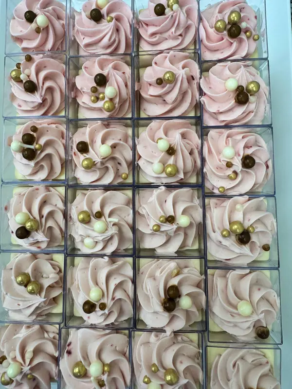 Strawberry cream cups from our bakery